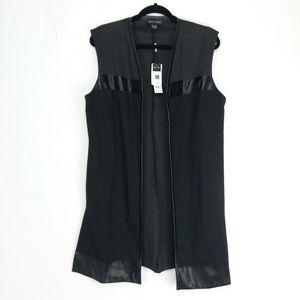 Charlie Paige /// Long Black and Gray Vest